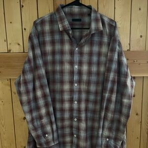 Men's Zachary Prell Plaid Shirt - Red and Gray